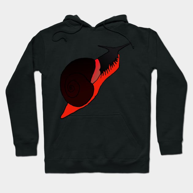 Fire Snail Hoodie by pomoyo